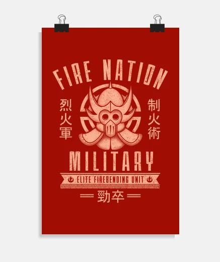 Poster le feu est féroce