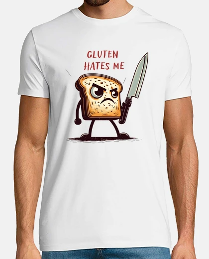 Tee-shirt Le gluten kawaii me déteste