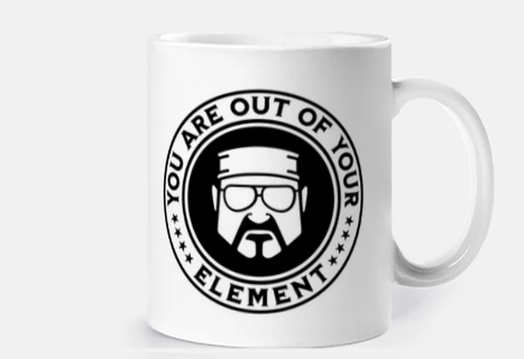 Mug le grand lewoski, la grand lewoski tasse, walter sobchak, tu es hors de ton élément, john goodman
