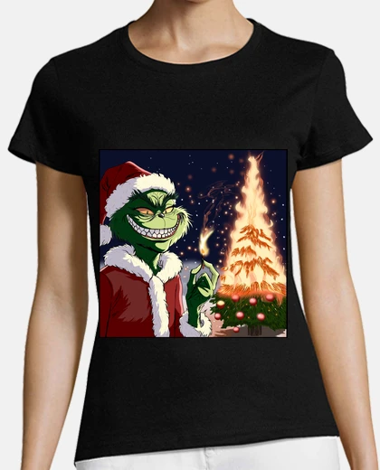 Tee-shirt le grinch brûle Noël