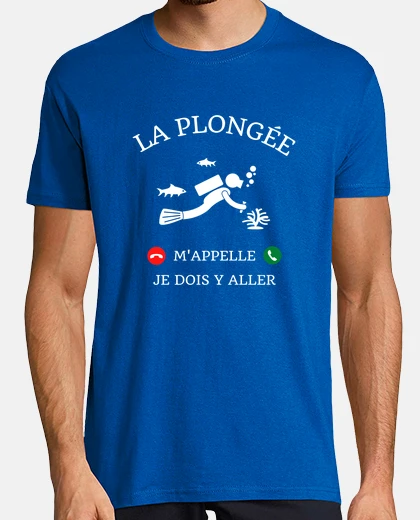 T-shirt le immersioni mi chiamano umorismo suba