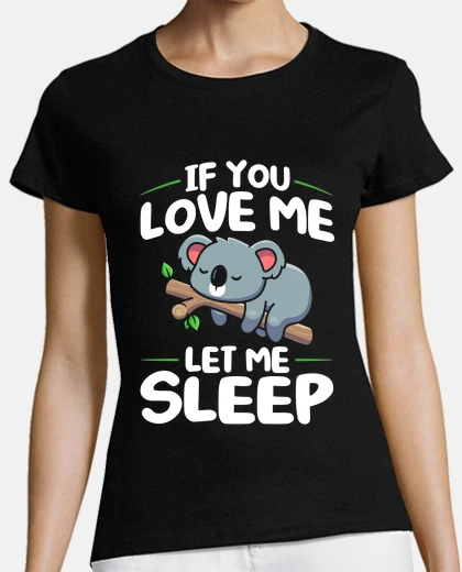 Tee-shirt le koala mignon dort sur une branche