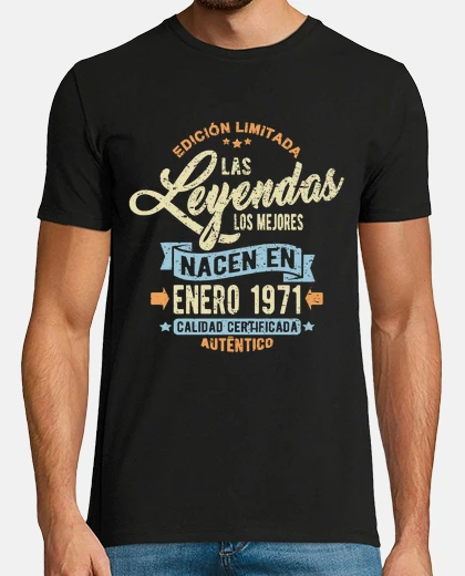 T-shirt le l eye NDAS n ace n nel gennaio 1971