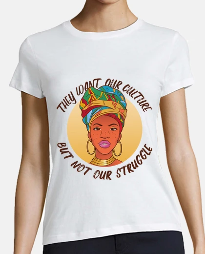 T-shirt Le lotte africane no al razzismo