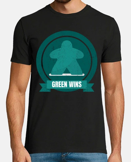 Tee-shirt le meeple vert gagne la conception