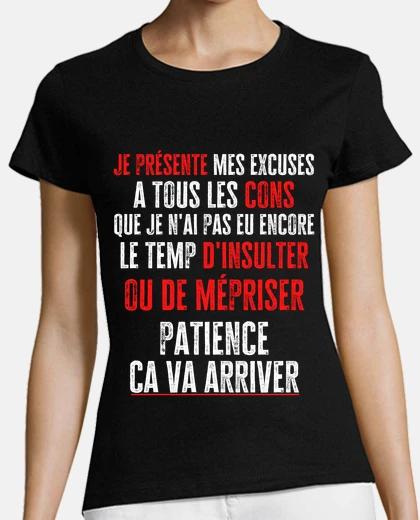 T-shirt le mie scuse a tutti i con