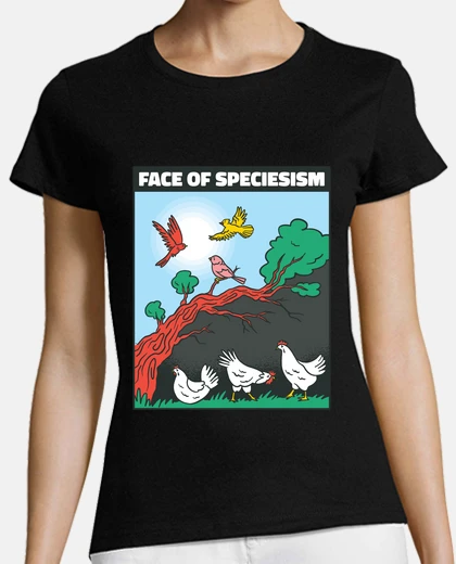 Tee-shirt le monde des antispécistes , vegan.