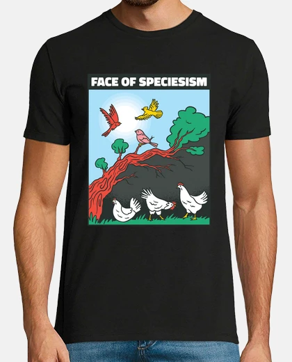Tee-shirt le monde des antispécistes , vegan.