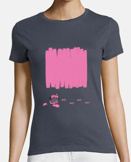 Tee-shirt le peintre rose - femme