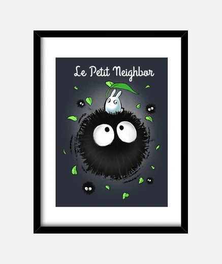 Framed le petit neighbor print