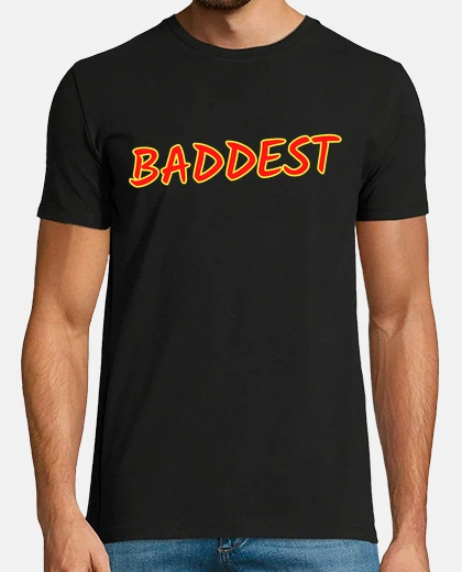Tee-shirt le plus méchant en lettres de feu rouge