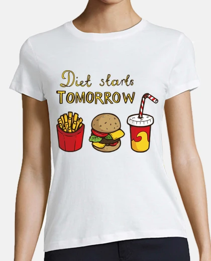 Tee-shirt le régime commence demain
