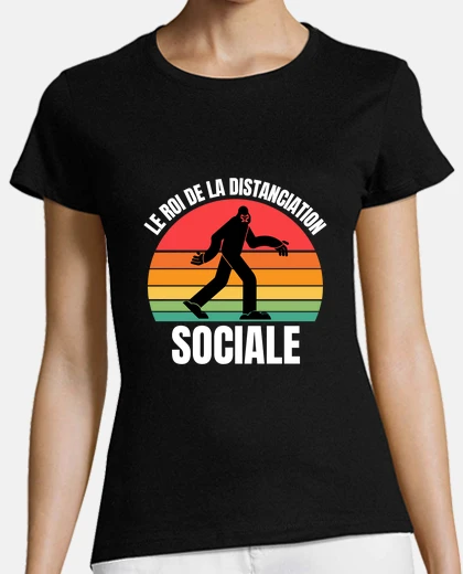 Tee-shirt le roi de la distanciation sociale