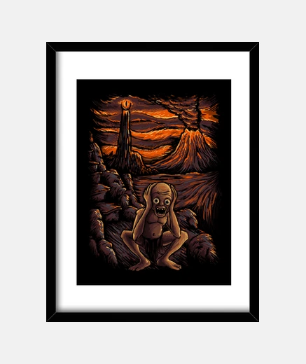 Cadre le scream de mordor cadre vertical 3: 4 (30 x 40 cm)