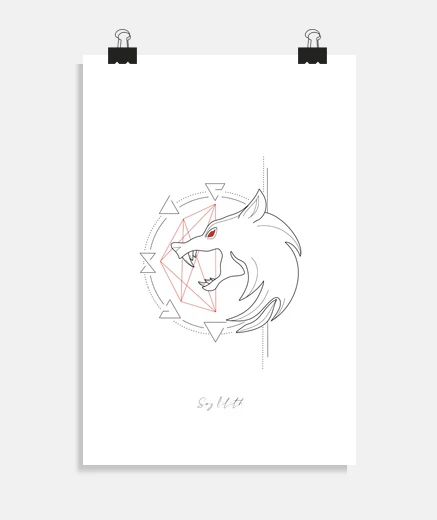 Poster le sorceleur - geralt