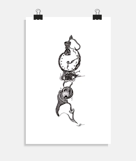 Poster Le temps qui passe - poster