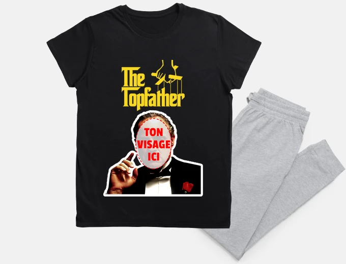 Pyjama le topfather avec ton visage