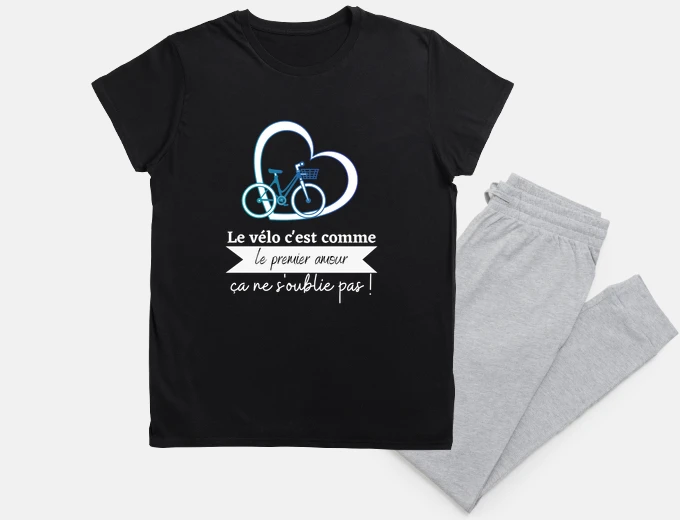 Pyjama Le vélo ça ne s oublie pas, cadeau