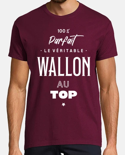 Tee-shirt Le véritable wallon au top