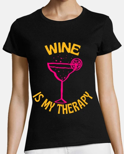 Tee-shirt le vin est ma thérapie