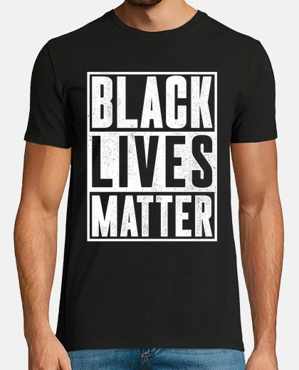 T-shirt le vite dei neri contano la protesta contro la politica del razzismo