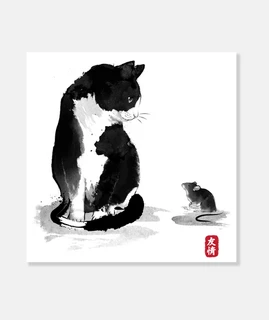 le chat un peu la souris