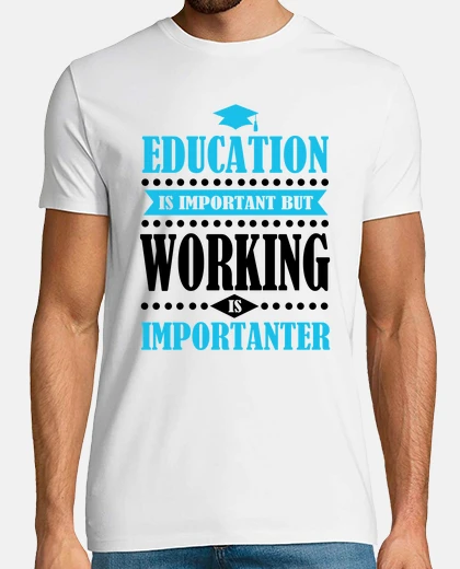 Tee-shirt l'&eacute;ducation est importante mais le camping