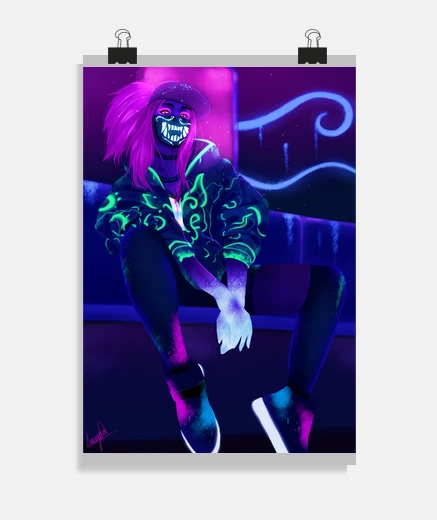 Poster league of legends poster - akali kda