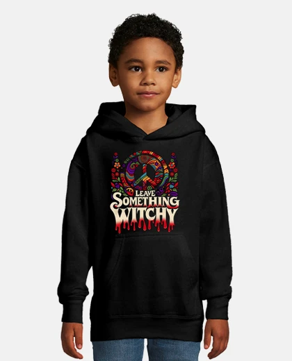Kids leave something witchy