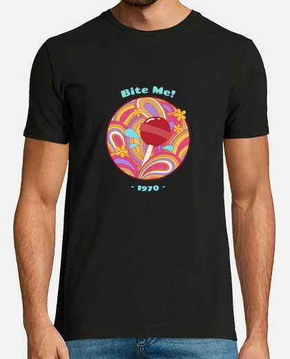 T-shirt Lecca lecca gigante di caramelle rosa s