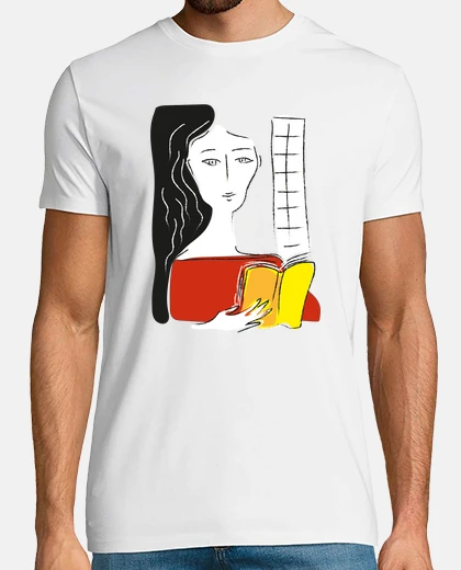 Tee-shirt lecteur par la fenêtre
