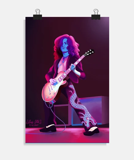 Póster Led Zeppelin Jimmy Page Poster
