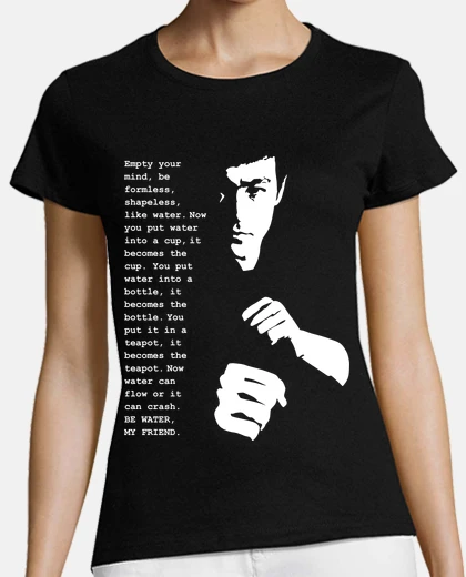 Tee-shirt lee bruce - be water mon ami