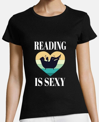 Playera leer es sexy leer libros en la bañera