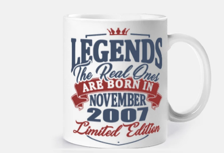 Cup legend born in november 2007