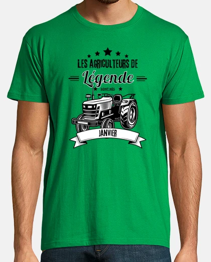 Playera legendario granjero regalo de enero