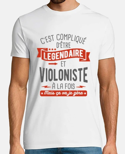 Camiseta legendario y violinista