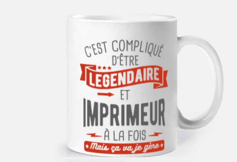Cup legendary and printer