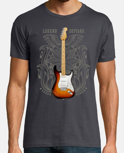 T-shirt legendary strat electric guitar