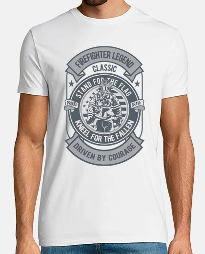 Tee-shirt légende rétro pompier t-shirt classique pompier