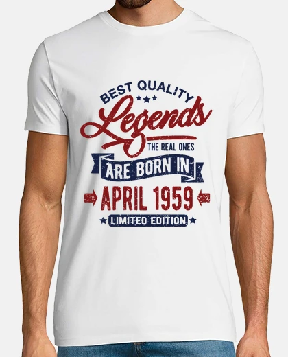 Tee-shirt légendes avril 1959