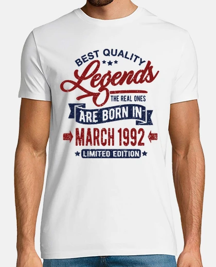 Tee-shirt légendes mars 1992