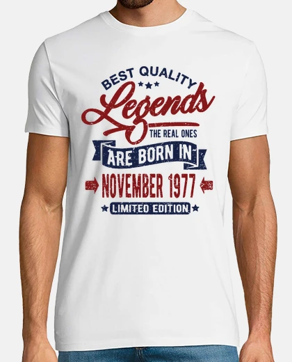 Tee-shirt légendes novembre 1977