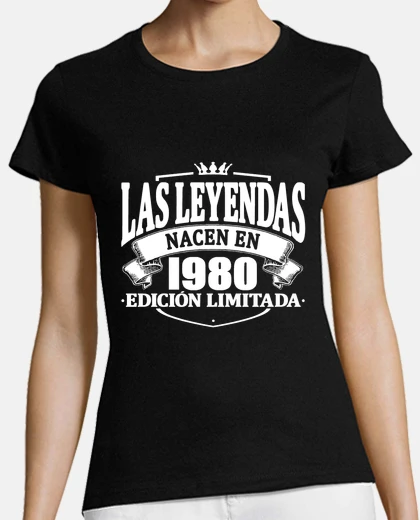 T-shirt legends born in 1980