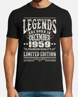 Legends are born in december 1988 t shirt tostadora