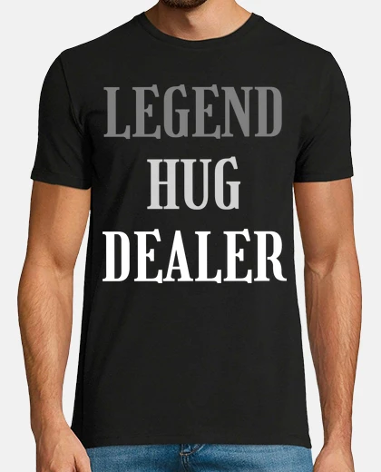 T-shirt leggenda abbraccio commerciante bianco 