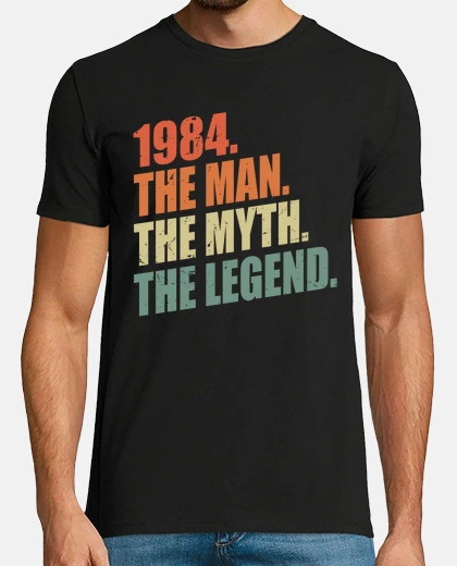 T-shirt Leggenda del mito dell39uomo del 1984