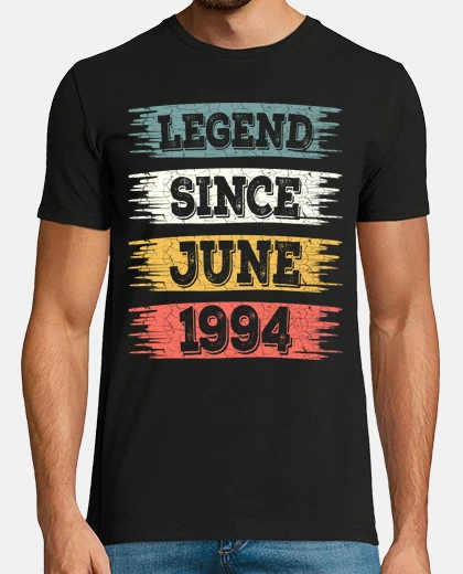 T-shirt leggenda Giugno 1994 30 Anni Compleanno