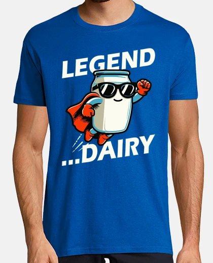 T-shirt leggenda latticini divertente latte gio