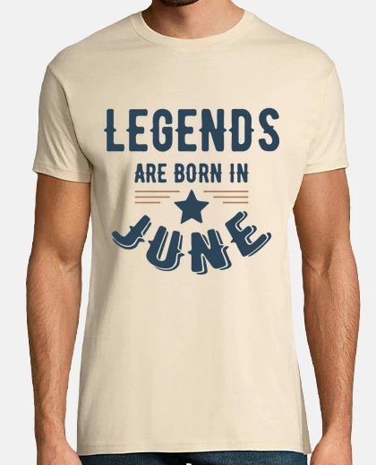 T-shirt leggenda nata a giugno